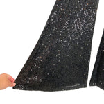 Eloquii Black Sequin Flare Pants- Size 14 (Inseam 30")