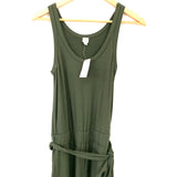 LOFT Olive Jumpsuit NWT- Size XXS