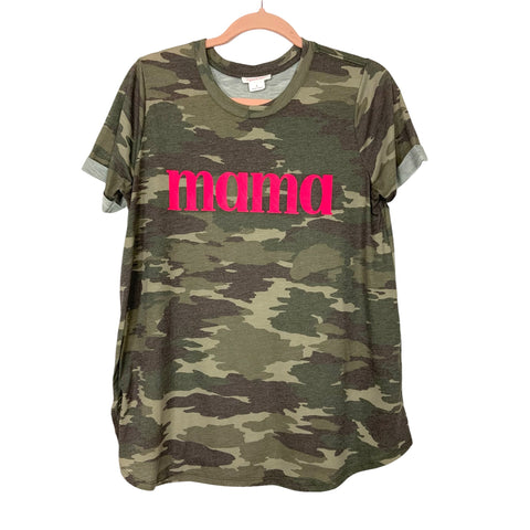 Ingrid & Isabel Camo Mama Tee- Size S