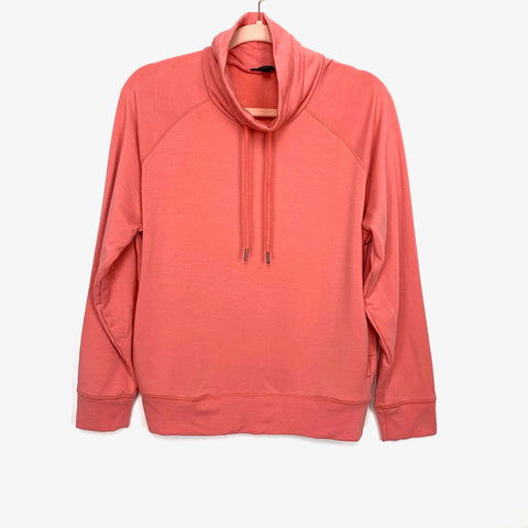 J Crew Light Coral Mock Neck Sweatshirt- Size S