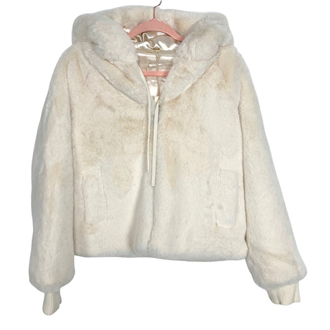 Lovestitch Cream  Hooded Jacket NWT- Size Small