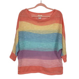 Main Strip Pastel Stripe Knit Top- Size S
