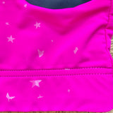 TEREZ Hot Pink Star Print Sports Bra- Size M (see notes, we have matching leggings)