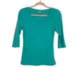 Kavio Green V-Neck Top- Size S