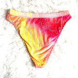 Dippin' Daisy's Ombre High Waisted Cheeky Bikini Bottoms- Size 1X (BOTTOMS ONLY) see notes
