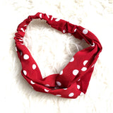 No Brand Red and White Polka Dot Headwrap