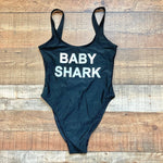 Dixperfect Black Baby Shark One Piece- Size S