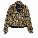 No Boundaries Animal Print Zip Up Jacket- Size XL (15-17)