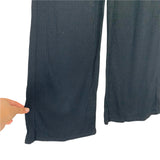 Z Supply Black Ribbed Wide Leg Pants- Size XS (Inseam 23")