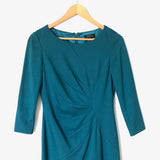 Tahari Teal 3/4 Sleeve Dress- Size 2P