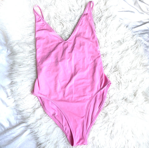 TOPSHOP Pink One Piece Suit- Size 6