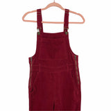 Show Me Your Mumu Blue Red Corduroy Flare Overalls- Size S (Inseam 33")