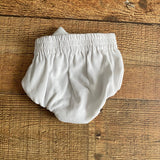 Mayoral White Bow Diaper Cover- Size 1-2M