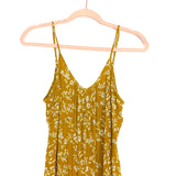 Pink Blush Mustard Floral Jumpsuit- Size M