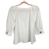 TRF Collection x Zara White Linen Button Front Top- Size S (see notes)