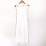 Dreamers White Eyelet Crop Jumpsuit- Size S (See notes!)