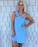 Susana Monaco Baby Blue Dress- Size S