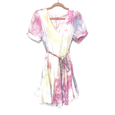 Entro Tie-Dye Braided Rope Belted Dress NWT- Size S