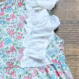 Pukatuka Blue/Green Floral Bubble- Size 3 (see notes)