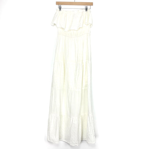 Sofia Jeans Off White Sleeveless Maxi Dress- Size M (See Notes)