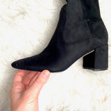 Marc Fisher Black Suede Above The Knee Boots - Size 7 (see notes)