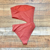 House of Harlow Strapless Ribbed Side Cutout One Piece- Size S (sold out online)
