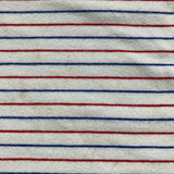 Busy Bees White/Red/Blue Striped Tee- Size 2 (see notes)
