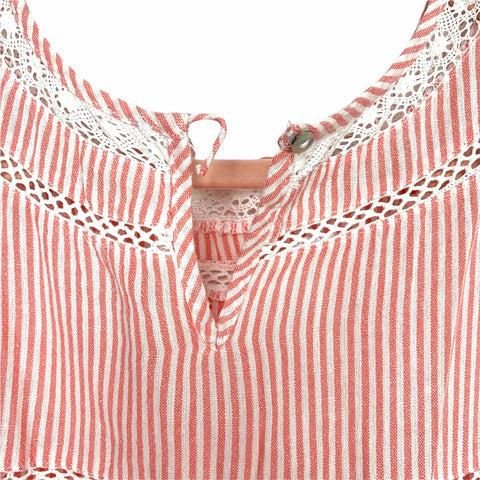 Free People Red and White Gingham Embroidered Lace Trim Dress- Size XS –  The Saved Collection