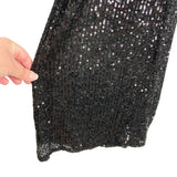 AZAZIE Occasions Black Sequin Padded Dancing to the Music Wide Leg Jumpsuit NWT- Size S (sold out online)