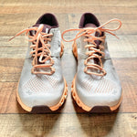 On Cloud Swiss Engineering Grey/Peach/Purple Sneakers- Size 8 (see notes)