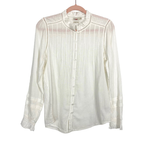 Faherty Organic Cotton Button Up Top- Size S