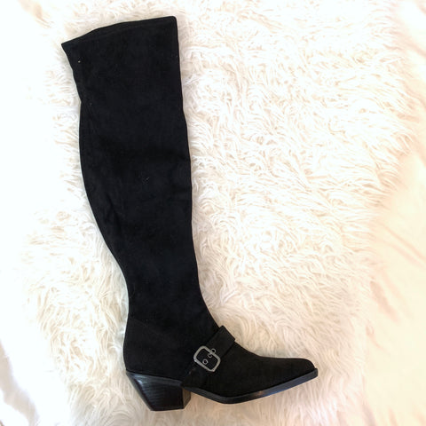 Marc Fisher Black Suede Over the Knee Boots (BRAND NEW)- Size 7