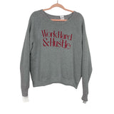Project Social T Grey Reversible Crewneck Sweatshirt NWT- Size S
