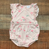 Angel Dear Baby Girl Pink Flamingo Romper- Size 0-3M