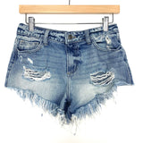 Cello Distressed Cutoff Denim Shorts- Size S