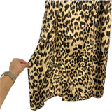 Hayden Animal Print Front Slits Dress- Size S