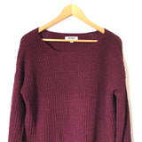 BB Dakota Purple Knit Sweater- Size S