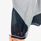 All In Motion Grey Black Mesh Crop Leggings- Size S (Inseam 19")