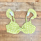 Show Me Your Mumu Green Flower Print Underwire Padded Bikini Top- Size XL (we have matching bottoms)