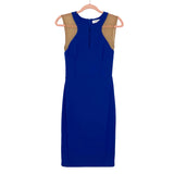Bailey/44 Royal Blue Front Slit Mesh Detail Dress- Size S (see notes)