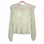 Endless Rose Ivory/Gold Glitter Polka Dot NWT- Size L
