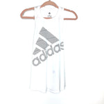 Adidas White With Black Logo Racerback Tank NWT- Size S