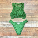 Robin Piccone Green Bikini Bottoms- Size M (we have matching top, sold out online)