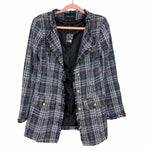 Jealous Tomato Plaid Tweed Blazer NWOT- Size S