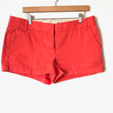 J. Crew Orange Chino Shorts- Size 12