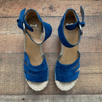 Marc Fisher Blue LTD Women's Sammy Wedge- Size 8.5 (See Notes- Sold Out Online!)