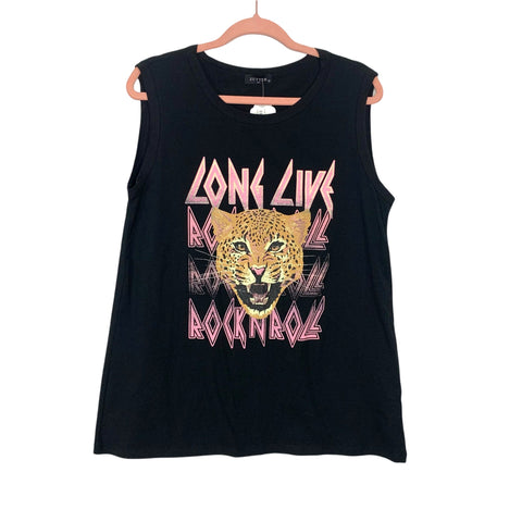 Zutter Black Ruthie Grace Long Live Rock N Roll Tank NWT- Size M