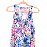 Lilly Pulitzer Front Ruffle Blues/Pinks Dress- Size XL