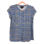 Dana Buchman Printed Front Pocket Top- Size S