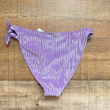 Dippin Daisys Purple Ribbed Velvet Side Tie Bikini Bottoms NWT- Size S (we have matching top)